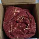 MIULEE Pack of 2 Christmas Decorative Burlap Linen Throw Pillow Covers Modern Farmhouse Pillowcase Rustic Woven Textured Cushion Cover for Sofa Couch Bed 18x18 Inch Wine Red (18" x 18" (Pack of 2))