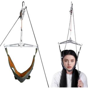Portable Neck/Cervical Stretcher for Cervical Traction - Adjustable Device Relieves Neck Pain, Improves Posture & Spinal Decompression at Home