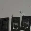 BESTTEN 3 Pack Horizontal Outdoor Outlet Cover for Duplex Receptacles, Weatherproof Design Auto-Closing Lid, Black, UL Listed, H4.65 x W2.87 x D0.71