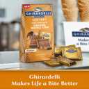 GHIRARDELLI Milk Chocolate Caramel Waffle Cone Squares  Rich Milk Chocolate with Caramel and Crispy Waffle Pieces, Individually Wrapped, 5.2 oz Bag