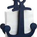 Reallnaive Vintage Wooden Nautical Anchor Napkin Holder Blue Freestanding Anchor Napkin Holder for Home Restaurant Wedding Supplies Party Decoration Table Decor Centerpiece