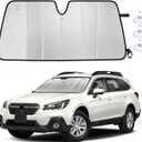EcoNour Accordion Foldable Windshield Sun Shade Fit for Subaru Outback 2020-2023 2024 2025 Sunshade, Front Car Window Shades Sun Visor, Blocks UV Rays & Heat, Car Accessories