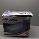 iCarCover 18-Layer Car Cover Waterproof All Weather, Premium Quality Car Covers for Automobiles, UV Protection, El Camino, Monte Carlo, Thunderbird, Cutlass, Roadrunner, Fits 202-209 Inches (1-Tone (Solid Gray))