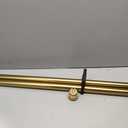 Heavy Duty Non- Adjustable 72 In/6Ft Curtain Rods for Windows, Brushed Gold