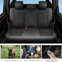 Fit CRV Car Seat Covers Compatible with Honda CR-V 2023 2024 2025 2026 CRV LX;EX;EX-L;Sport;Touring;Special Edition & Hybrid Model - Full Coverage Breathable Leather (Full Set,Black)