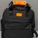 Dog Travel Bag, 25L Airline Approved Dog Travel Backpack for Pet Travel Accessories with 2 Food Storage Containers, 2 Foldable Bowls for Short Trips, Black