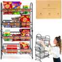 ODOXIA Candy Display Rack | Stackable Candy Organizer | Snack Organizer For Countertop | Snack Shelf And Chip Rack For Stores | Snack Display For Counter | Snack Stand For Office 2-Pack