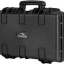 Monoprice Weatherproof Hard Case - 22 x 14 x 8 Inches, With Customizable Foam, Shockproof, IP67, Ultraviolet And Impact Resistant Material, Black - Pure Outdoor Collection (20.3 Liter)