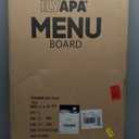 Ilyapa Wooden A-Frame Sign with Eraser & Chalk - 40 x 20 Inches Magnetic Sidewalk Chalkboard  White Menu Display for Restaurant, Business Or Wedding