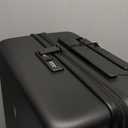 LEVEL8 Hard Shell Carry on Luggage Airline Approved, Carry-on Suitcases with Wheels, Lightweight Luminous Textured Hardside Travel Bag with Tsa Lock, 20 Inch, Black