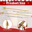 Soulchen 16 Pcs 11.8 Inch Christmas Garland Ties for Banister Christmas Decorative Reusable Flexible Twist Ties for Garland Staircase Home Decoration Holiday Craft Wrapping