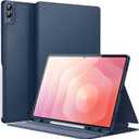 JETech Case for Samsung Galaxy Tab S11 Ultra with S Pen Holder, Slim Folio Stand Protective Tablet Cover, Multi-Angle Viewing, Auto Sleep/Wake (Navy)