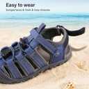 Stelle Boys Girls Sport Water Sandals Kids Summer Outdoor Beach Hiking Closed-Toe Athletic Shoes, Size 12ML