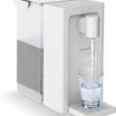 AIRHOP Instant Hot Water Dispenser, Quick Heating Countertop Water Dispenser with Child Locks, Adjustable 5 Temp 3 Water Volume Dispense, 100OZ 3L Removable Tank, Ideal for Home Office Kitchen, White
