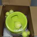 MEKAPLE Automatic Dog Ball Launcher, Dog Ball Thrower Machine with 10-30Ft 3 Launching Distance, Interactive Toys for Small Dogs Indoor & Outdoor with 15 Mini Tennis Balls-2 Inch Light Green