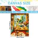 CraftCraze Paint by Numbers Kit for Adults, Christmas Paint by Numbers for Adults,Painting by Numbers Kits Santa Claus, DIY Acrylic Painting on Canvas for Home Wall Art Decor 16 x 20 Inch