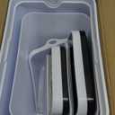 Anborry Bathroom TrashCans with Lid 2 Pack Touchless Automatic Motion Sensor 2.2 Gal & 4 Gal Small Garbage Can, Smart Electric Narrow Garbage Bin for Bedroom Office Kitchen (White)