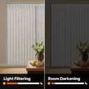LazBlinds Room Darkening Vertical Blinds Replacement Slats Polyester Fabric for Sliding Glass Door, Patio & Windows, 82.5"x3.5", 25 Pack, Grey-White