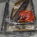 SONGMICS Narrow Shoe Rack - Sturdy 8 Tier Metal Tall Shoe Rack Shelf, Slim Shoe Storage Organizer for Closet Entryway Small Spaces, Bronze, 12"D x 17.6"W x 50.6"H