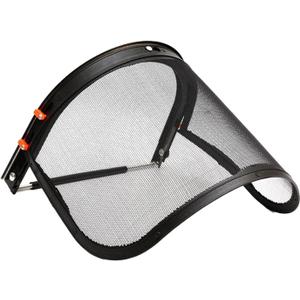 Face Shield and Bracket Combo Steel Wire Visor for Hard Hat Protector when You Are Trimming Garden or Logging Black Accessories