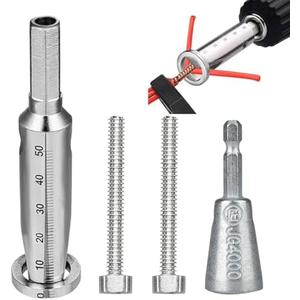 Wire Twister Tool for Drill, Wire Stripper for Drill, 2-6 Way Wire Nut Twister, Electrical Wire Twister, Fast Electric and Hand Wire Stripper and Twister for Cable Quick Stripping or Twisting 2 Set, Pack of 2