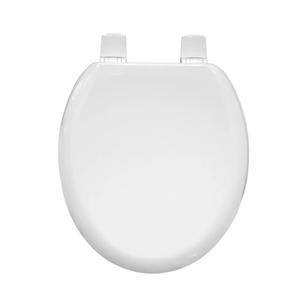 Bemis 166TT 000 Elongated Toilet Seat, White Molded Wood, 2 Pack