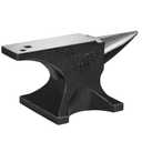 VEVOR Single Horn Anvil, 66 lbs, High Hardness Cast Steel, Rugged Round Horn Anvil Blacksmith, with Pritchel and Hardy Hole, Large Countertop Stable Base, Metalsmith Tool for Bending and Shaping