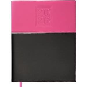 2026 Planner Calendar, 8"x10" : Includes 14 Months (November 2025 - December 2026) / 2026 Weekly Planner/Weekly Agenda/Monthly Calendar Organizer (Pink/Black)