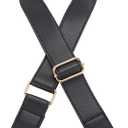 PH PandaHall 1.4 inch Wide Crossbody Strap, 33~55 inch Black PU Leather Shoulder Bag Strap Adjustable Purse Strap Replacement Shoulder Strap for Briefcase Messenger Bag Handbags Women Purse