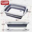 KITCHEN PERFECTION Collapsible XL Smoker & BBQ Prep Tub with Locking Lid & Cutting Board - Grill Caddy Container for Meat Marinating & Brine Perfect For Brisket, Turkey & Ribs - Best Gift For Men, X-Large