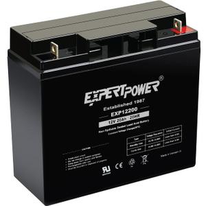 ExpertPower EXP12200 12V 20Ah - SLA Rechargeable 12V Battery for Ride on Toys, UPS, Lawn Mower, Generator, Medical Devices, Wheelchair, Mobility Scooter Battery Replacement 12 Volt AGM