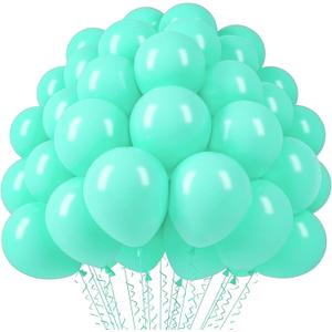 Voircoloria 110pcs Teal Balloons 12inch Turquoise Latex Party Balloons for Graduation, Wedding, Birthday, Bridal Shower, Baby Shower, Anniversary Party Decorations