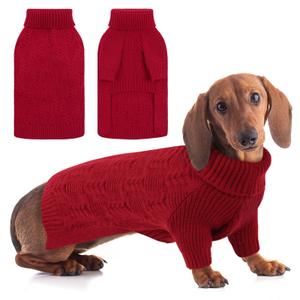 ASENKU XXXL Dog Sweaters for Large Dog Girls Boys, Pullover Turtleneck Knitted Big DoggieSweatershirt for Female Male, Doberman Great Dane Sweater for Extra-Large Breed Dogs, Blue 3XL