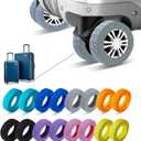 16 Pcs Upgrade Luggage Wheel Covers,Silicone Luggage Wheel Cover, 2-2.4 inches Carry-On Suitcases or Office Chair Caster, Scratch-Resistant and Noise-reducing design,Essential Travel Accessories(Grey)