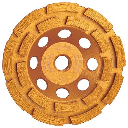 KSEIBI 644116 Diamond Concrete Grinding Wheel 4 1/2" x 5/8"-11 for Polishing and Cleaning Stone Concrete Surface, Cement, Marble, Rock, Granite, and Thinset Removing, Angle Grinder Wheels Cup
