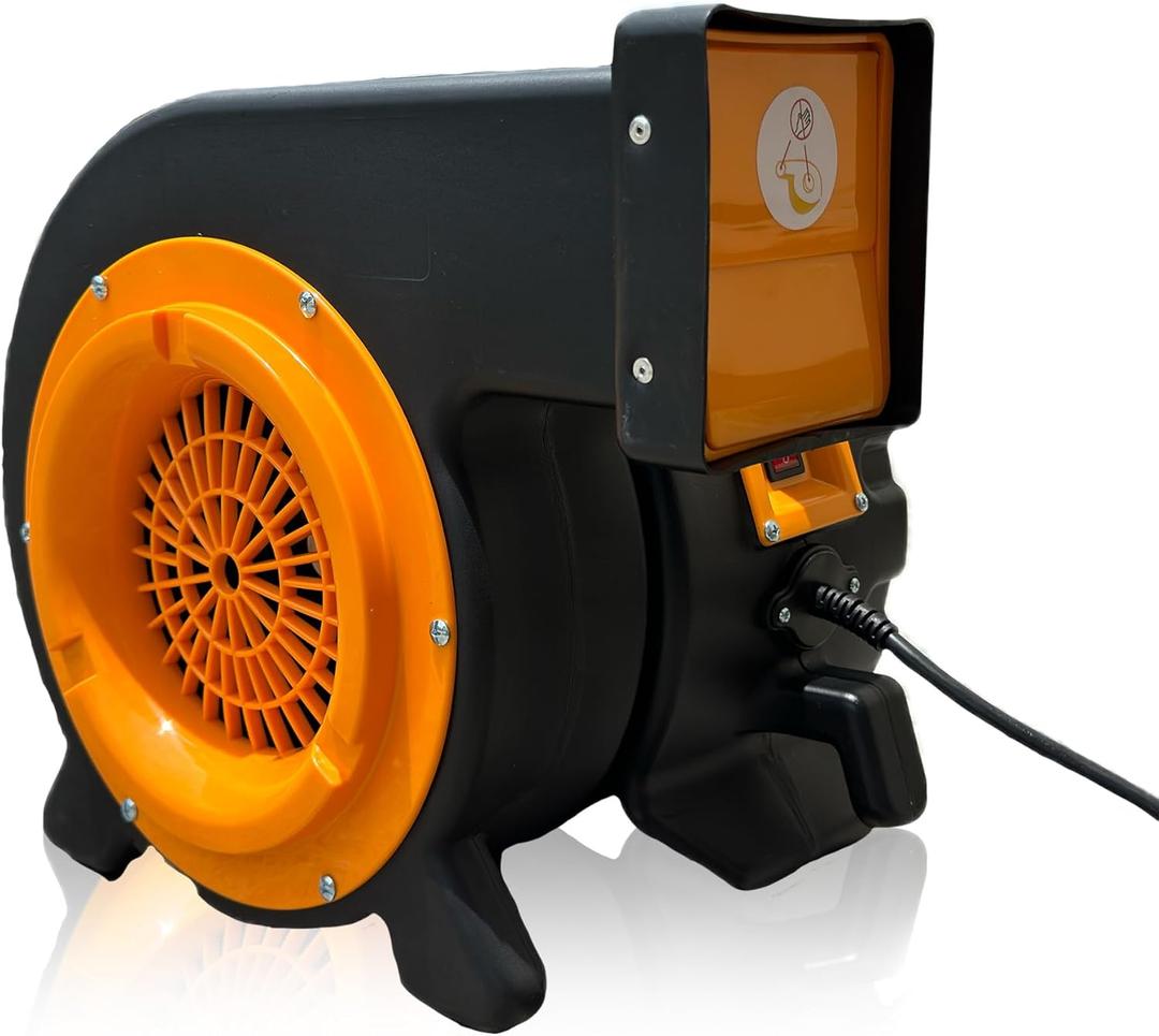 JumpOrange Bounce House Air Blower 1.5HP for Inflatables Bouncy Castle and Slides Commercial Cyclone Fan for Indoor and Outdoor Use