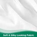 Biscaynebay Wrap Around Bed Skirts for Full & Full XL Beds with Short Drop of 12", White Adjustable Elastic Dust Ruffles Easy Fit Wrinkle Resistant Silky Luxurious Fabric Machine Washable