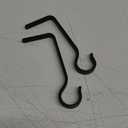 6 Inch 2 Pack Heavy Duty Outdoor Plant Hangers for Plants, Iron Plant Brackets with Metal Plant Hooks for Hanging Lantern, Bird Feeder