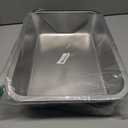 Stainless Steel Cat Litter Box, 15.7"×11.8"×4" Metal Litter Pan, Small Litter Box for Little Cats Kittens, Easy Cleaning