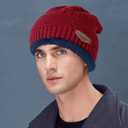 Winter Beanie Hats Scarf Gloves Set Thick Warm Slouchy Beanies Hat Knit Skull Cap Neck Warmer for Men Women