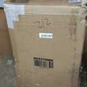 Kitchen Island Cart Rolling Storage Cabinet w/Drawer & Spice Rack Shelf Black