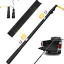 Magnetically Mounted 6.9 Ft Truck Cargo Grabber Reach Retriever Tool Upgraded Extendable Pickup Truck Bed Accessories, Multi-Use Telescoping Truck Bed Reach Tool with Two Hooks