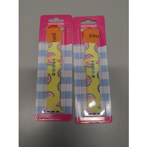 Cute Watermelon Slice Watch Band with Apple Watch Series 1-9, 38mm, 40mm, 41mm, Pack of 2