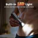 MAXGROOM Manscape Body Hair Trimmer for Men, IPX7 Waterproof Pubic & Groin Hair Trimmer- Electric Ball Shaver with LED Light, Ceramic Blade, USB Rechargeable & Travel Pouch