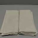 MADIZZ Set of 2 Linen Throw Pillow Covers 20x20 Inch White Soft Decorative Cushion Cover for Sofa Bedroom Pillow Shell