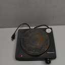 Elite Gourmet Countertop Electric Burner, 1000W Cast Iron Hot Plate, 7 Heat Settings, Portable Cooktop for RV, Dorm, Office & Small Kitchens, Road-Ready & Compact (Single)