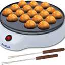 StarBlue Takoyaki Maker - Electric Machine for Japanese Octopus Balls with FREE Picks - Easy to Operate, AC 120V 50/60Hz 650W