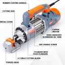 CENTALL Electric Hydraulic Rebar Cutter RC16B 1000w/15T/#5/1.5s fast cut, Orange-16b