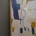 Large Framed Neutral Abstract Wall Art for Living Room, Set of 2 Bright Modern Canvas Prints Paintings Artwork for Walls, Colorful Abstract Pictures for Hallway Stair Bedroom Office Wall Decor 24x36 In