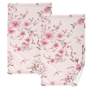 Spring Wildflower Tablecloth Rectangle Table 58" x 81 Inch,Washable Summer Floral Fabric Tablecloth